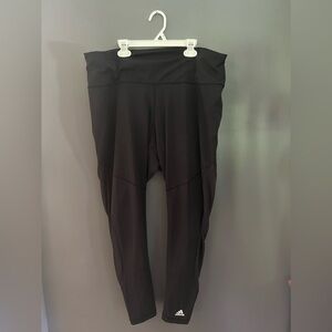 Adidas Compression Leggings With Mesh At Back